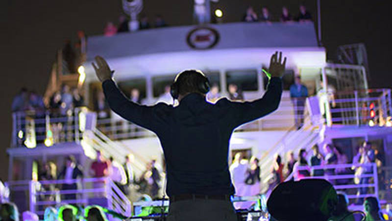 DJ on the boat