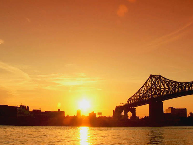 Jacques Cartier Bridge at sunset