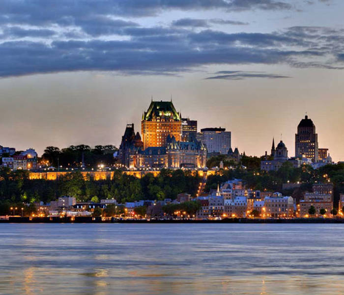 Ville de Québec en soirée