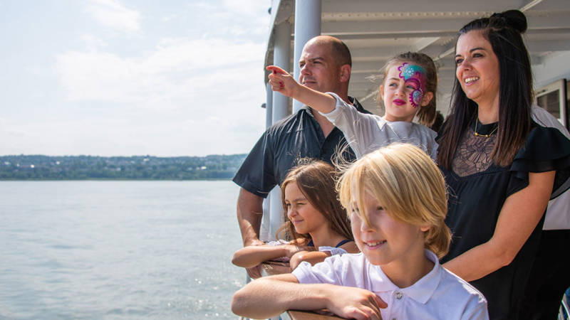  Family on the AML Louis Jolliet exterior deck