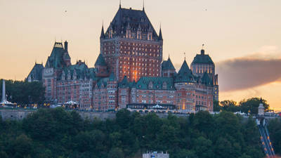 AML Louis Jolliet in front of the Château Frontenac